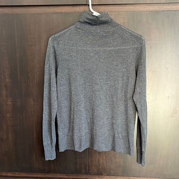 Zara Knit Light Weight Gray Turtleneck Sweater Medium - Picture 2 of 3